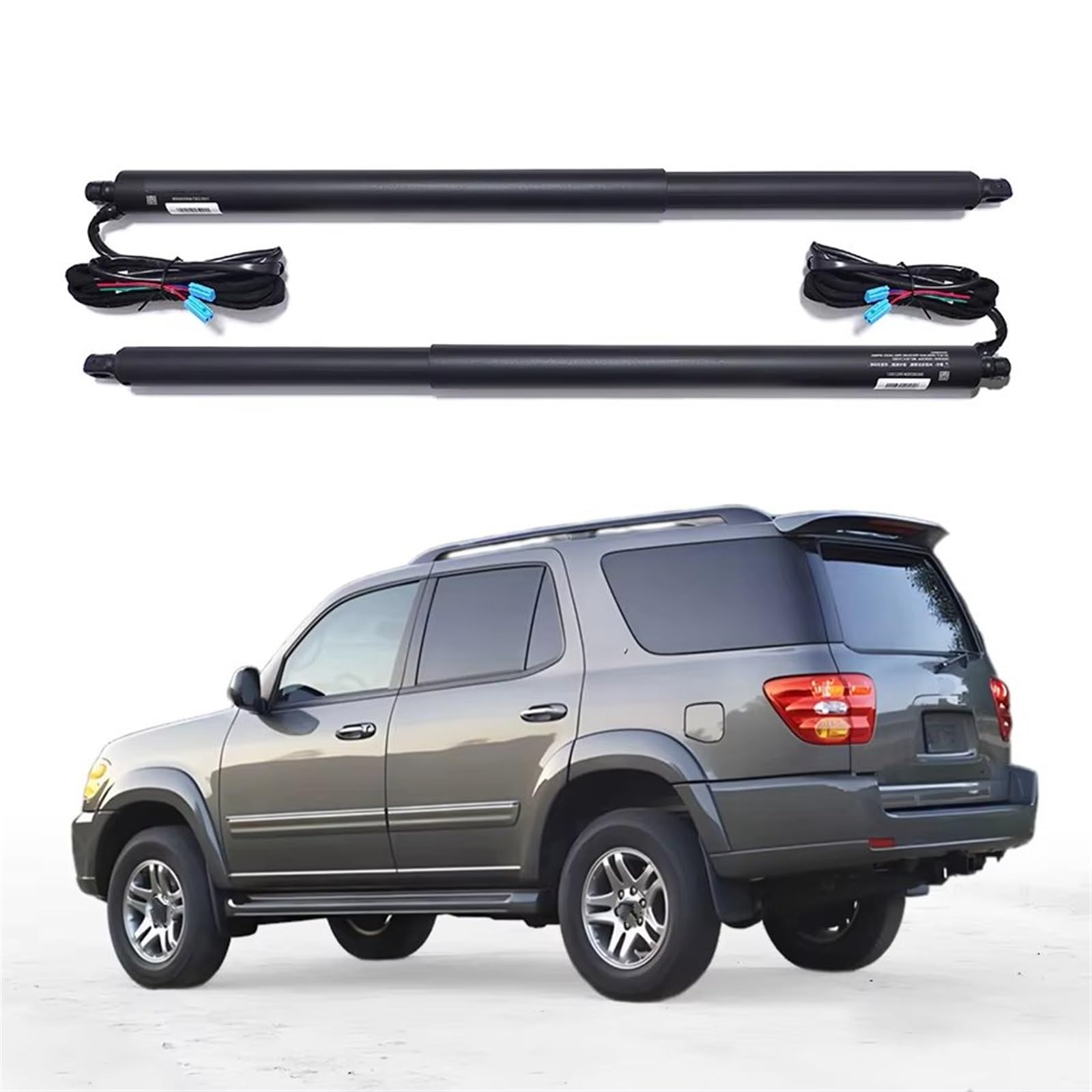 Gasfeder Dämpfer Kofferraum Für Toyota Für Sequoia 2003-2007 Dual Strut Automatische Hebe Änderung Angetrieben Hinten Tür Kick Zu Öffnen Elektrische Heckklappe Elektrische Gasfeder(Add Foot Sensor) von FFOCCO