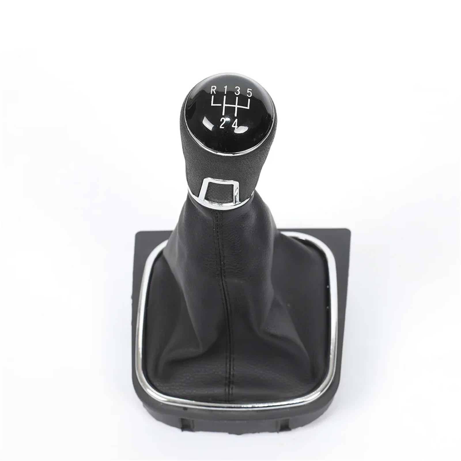 Schaltknauf Für Vw Für Golf 6 Shifter 110Mm Loch Durchmesser Kugeln Innen Teile Auto 5 6 Geschwindigkeit Schaltknauf Shifter Shroud Schaltgetriebe(Black 5 Speed) von FFOCCO