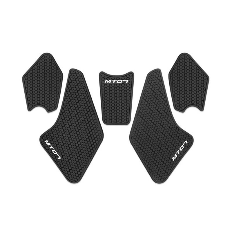 Motorrad Tankpad Schutz Motorrad Kraftstoff Tank Traktion Pads Anti-rutsch Aufkleber Kraftstoff Tank Knie Pads Schutz Pads Für MT07 Mt07 2021-2024 Kraftstoff Tank von FFXDEQ