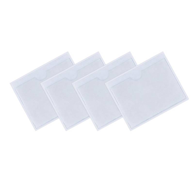 FGF-EU Transparent Selbstklebende Parkscheininhabers Pack 4 Ticket und Hinweis Sticky Back Protect Cover für Auto, Abzeichen, Windschutzscheibe von FGF-EU