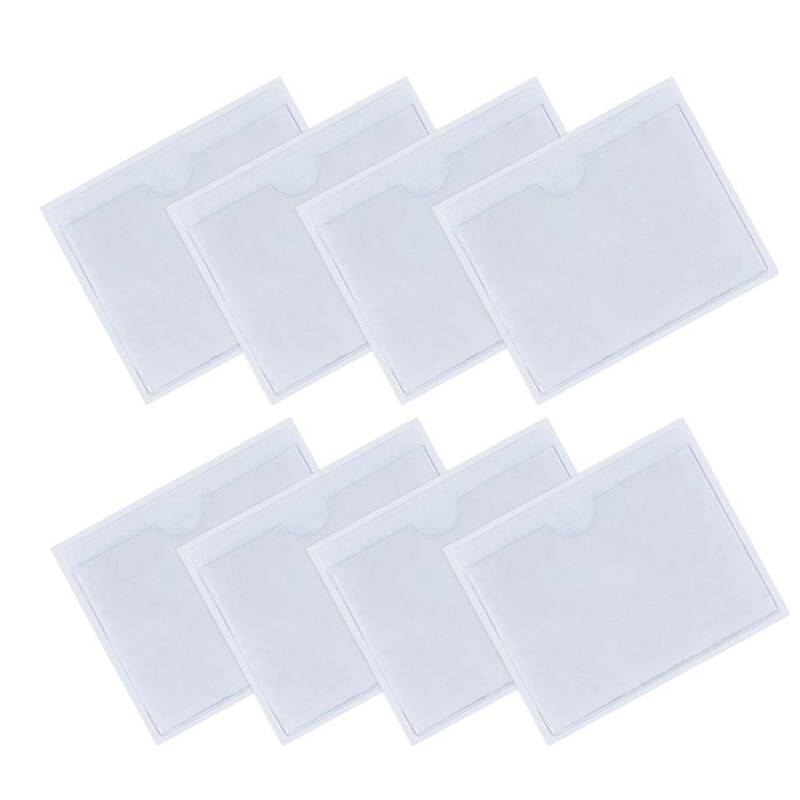 FGF-EU Transparent Selbstklebende Parkscheininhabers Pack 8 Ticket und Hinweis Sticky Back Protect Cover für Auto, Abzeichen, Windschutzscheibe von FGF-EU