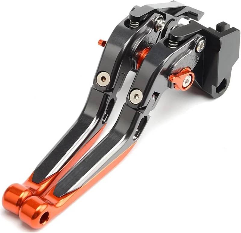 Für Triumph Für 675 2006-2017 675 Street Triple R/RX 2009-2016 399 Motorradbremskupplungshebel Ausziehbar Klappbar Verstellbar Bremshebel Kupplungshebel(Orange) von FGKDLDZCZM