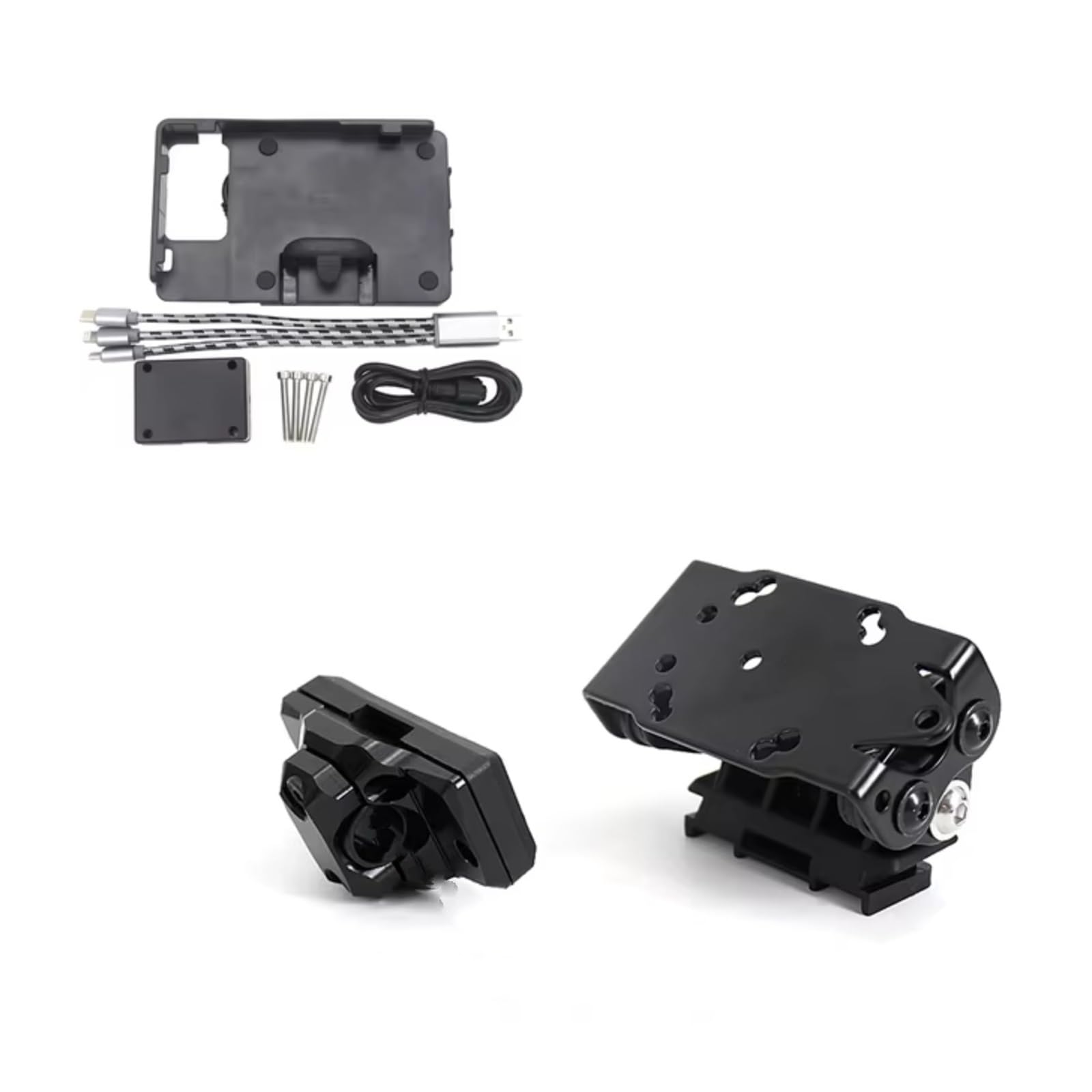 Motorrad Handyhalterung Für F800GS Für F 800 GS Für ADV ABS Für Abenteuer 2014-2019 Motorrad GPS Halterung Zubehör 13/16mm Querlatte USB Navigation Halterung(Set) von FGKDLDZCZM