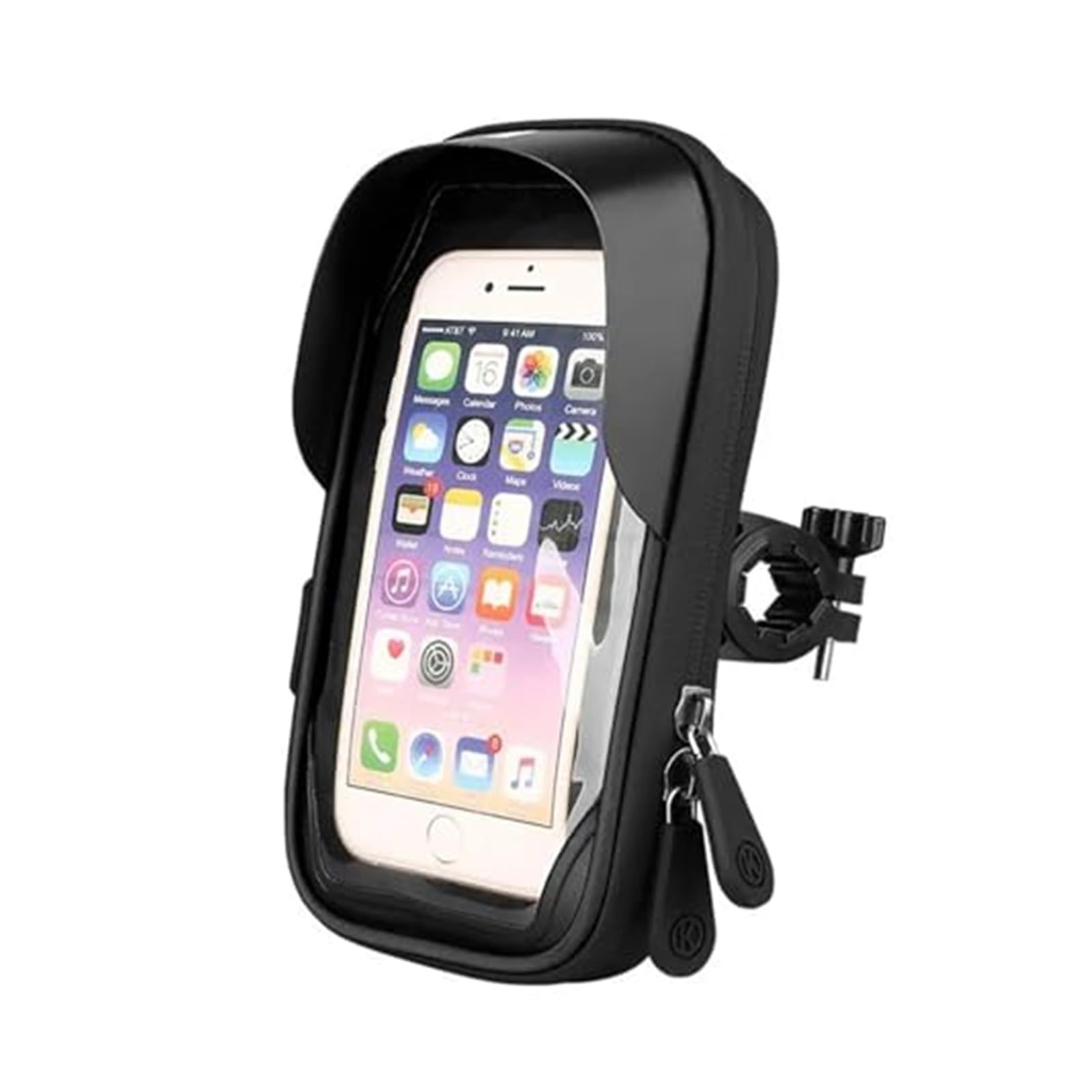 Motorrad Handyhalterung Motorrad Navigation Halterung Abdeckung Motorrad Unterstützung Handy Ständer Lenker Halter Halterung Tasche Fall wasserdichte Tasche Telefon Halterung(Black) von FGKDLDZCZM