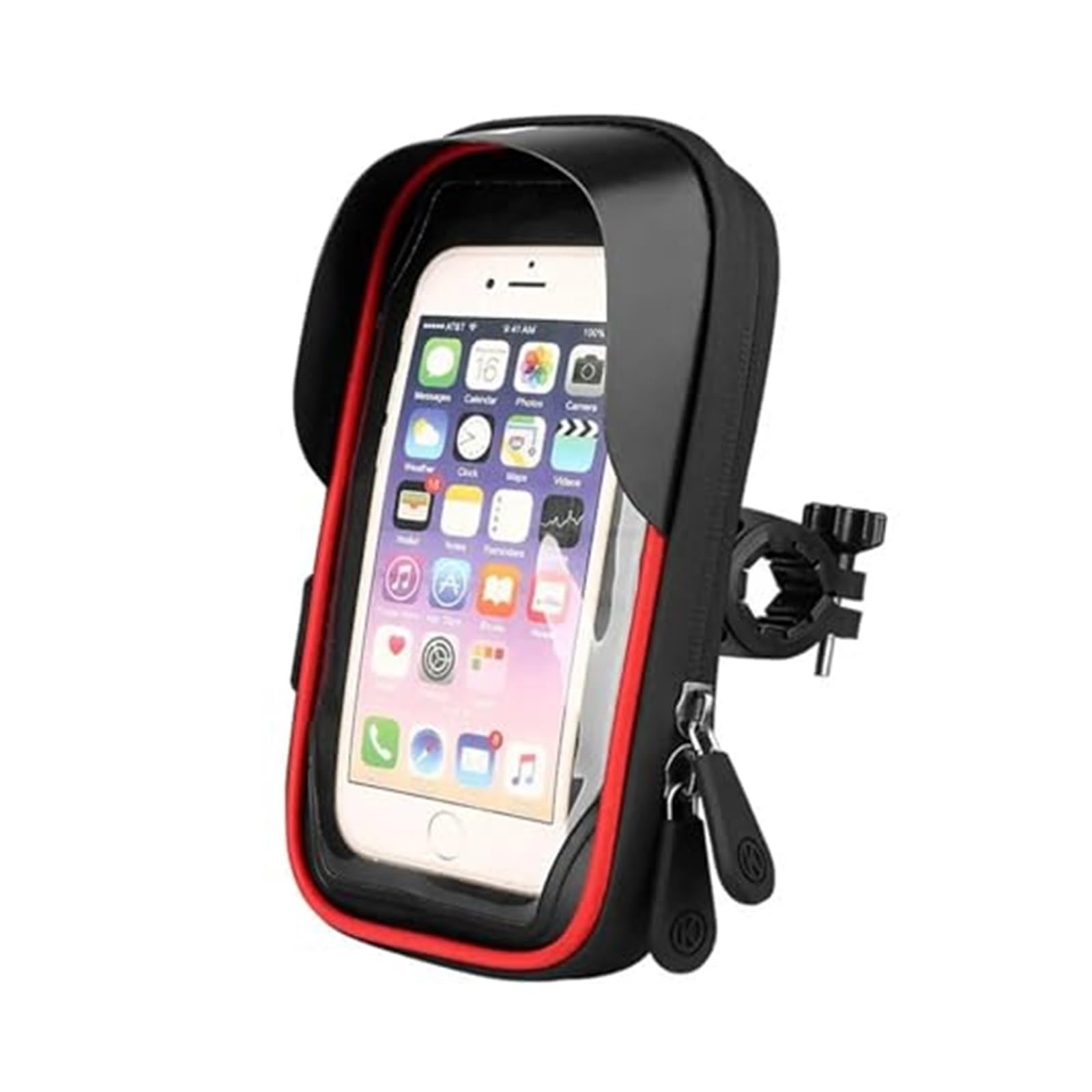 Motorrad Handyhalterung Motorrad Navigation Halterung Abdeckung Motorrad Unterstützung Handy Ständer Lenker Halter Halterung Tasche Fall wasserdichte Tasche Telefon Halterung(Red) von FGKDLDZCZM