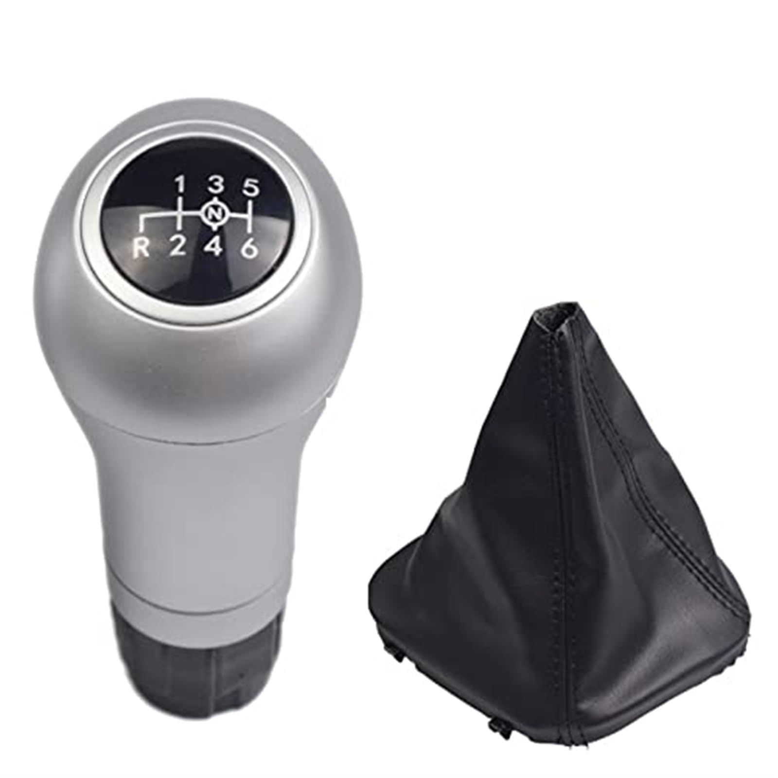 SchaltknäUfe 6 Speed Gear Stick Shift Knob for Benz W203 S203 CL203 W209 W204 C204 C63 C300 C250 W207 A207 W212 Car-Styling Gear Shift Knob Head(‎Silver-6-do- 14.5) von FGKDLDZCZM