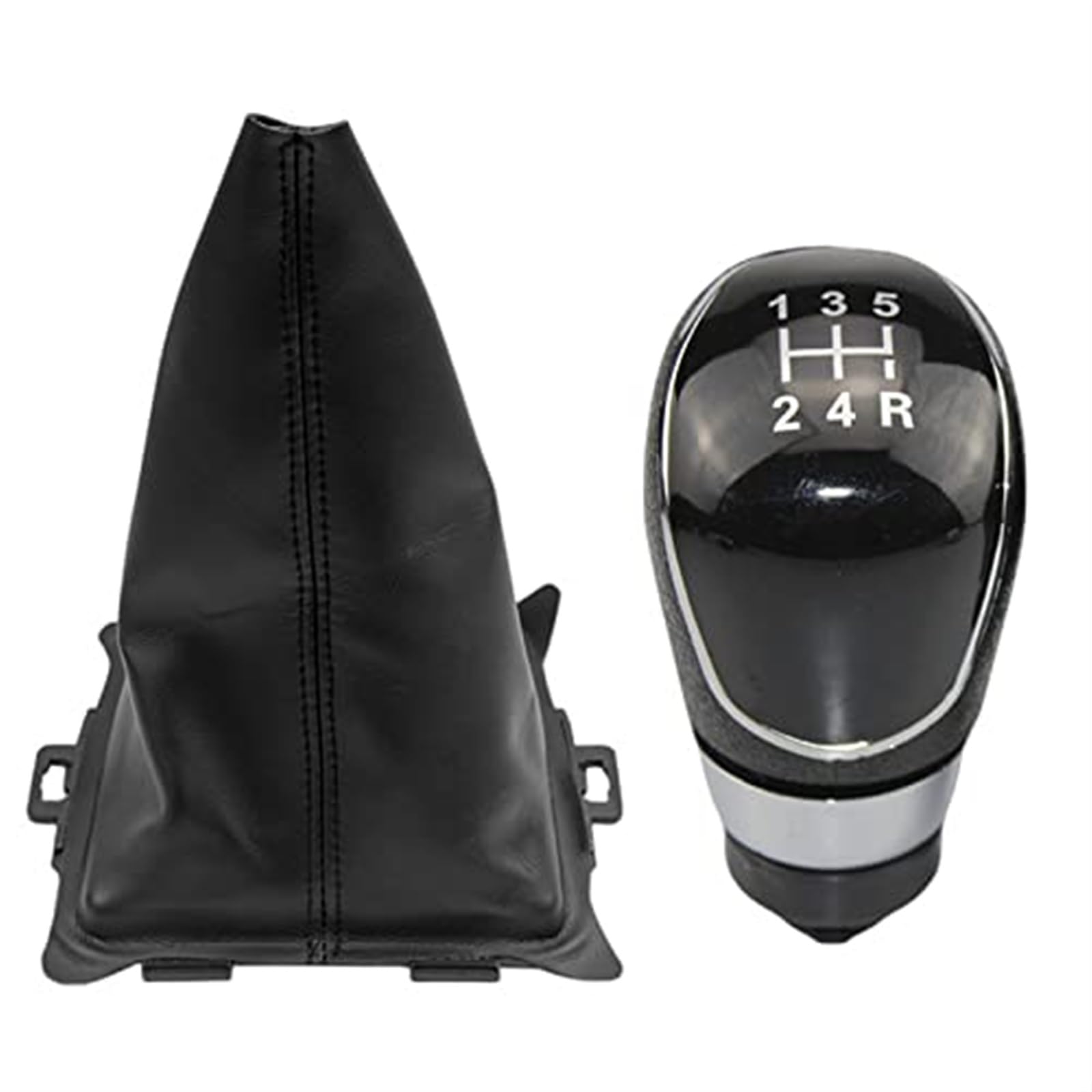 SchaltknäUfe Für Für Fiesta 2008 2009 2010 2011 2012 5/6 Gang Schaltknauf Gamasche Boot Abdeckung Fall Kragen Auto Schaltknauf Kopf(‎Black) von FGKDLDZCZM