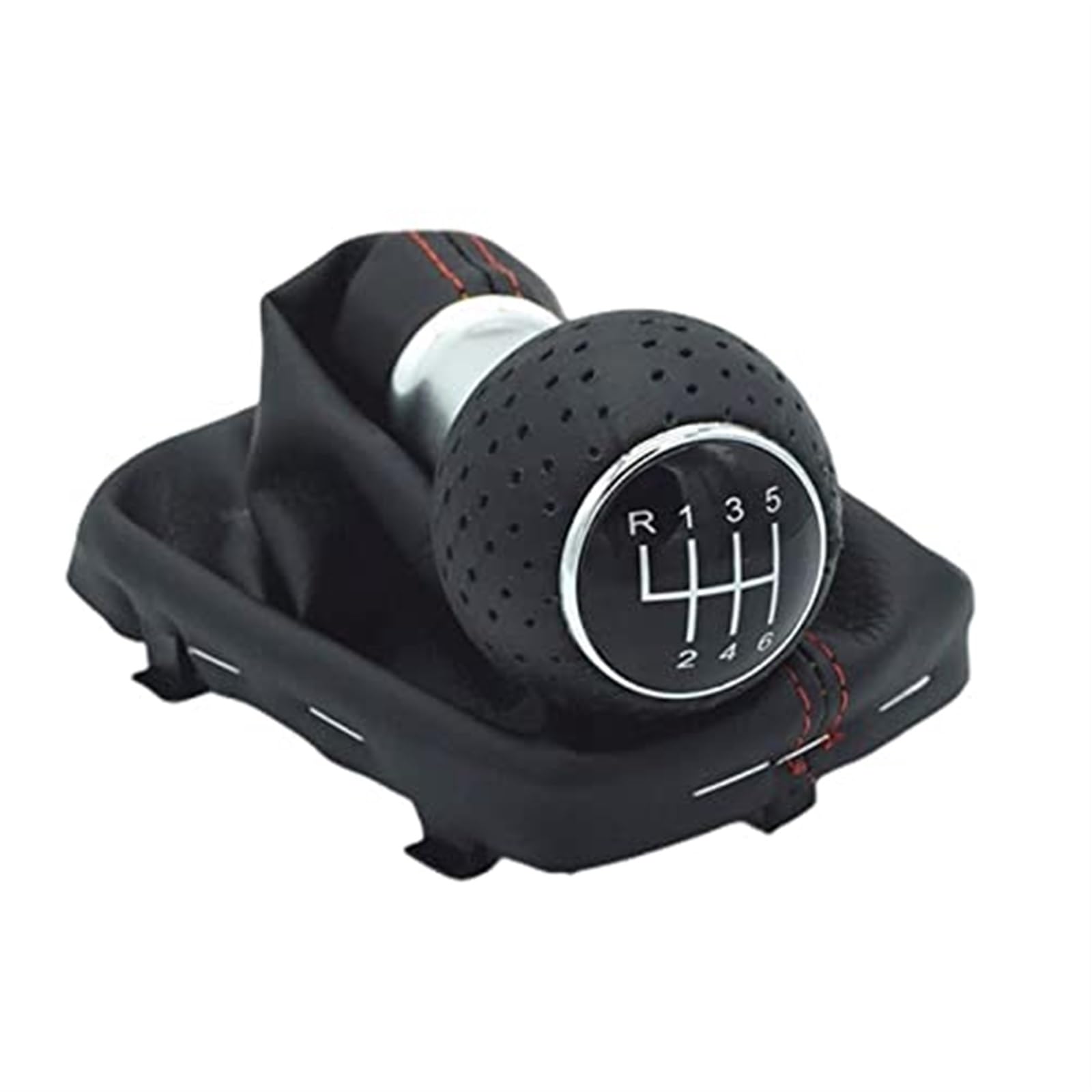 SchaltknäUfe Für Mini R50 D R52 R53 Für Cooper S 2001 2002 2003 2004 2005 2006 2007 Auto Hand Geschwindigkeit Schaltknauf Shifter Hebel Hand Ball(‎Red Line R123456) von FGKDLDZCZM