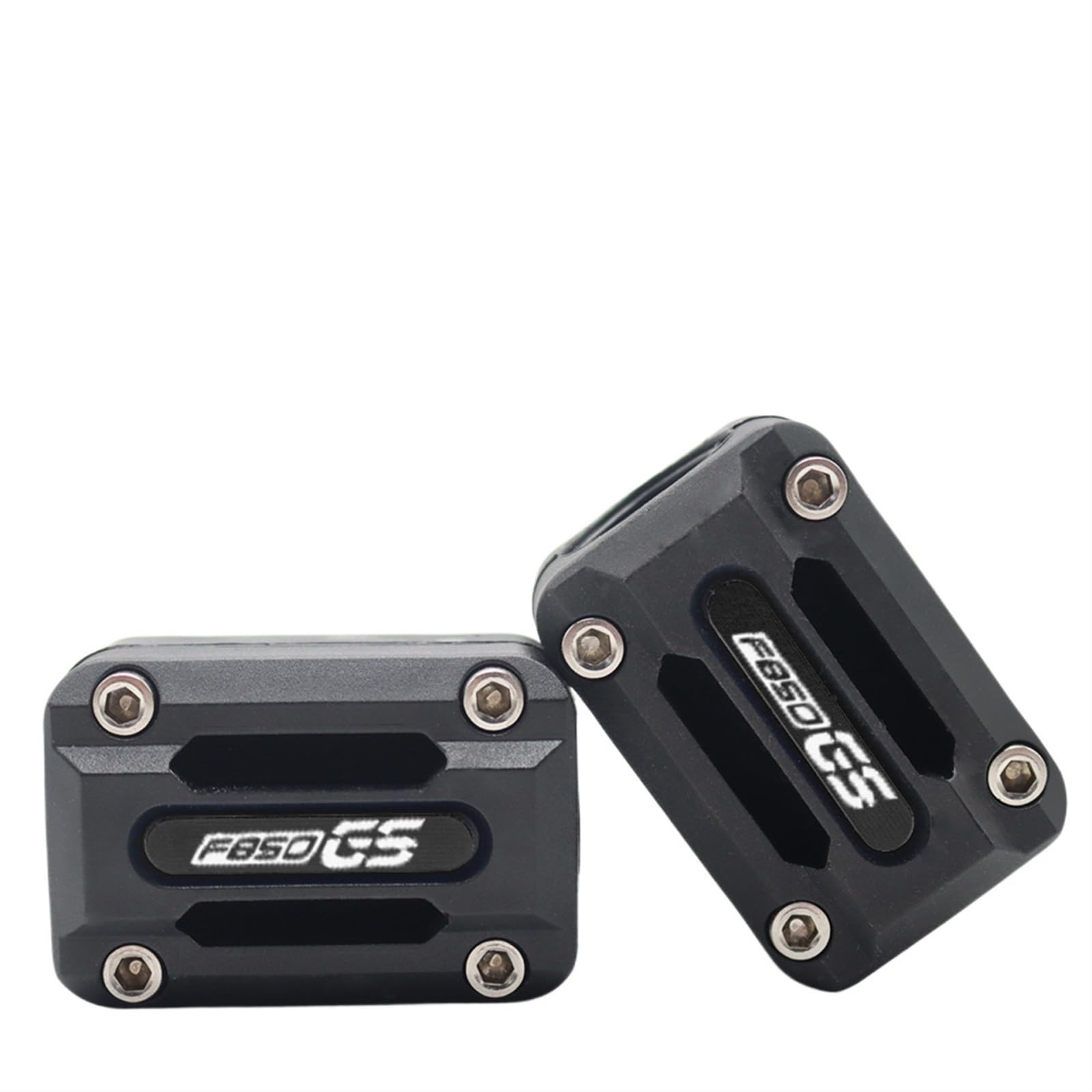 FGOOEBNE Sturzpads Motorrad Für B F850GS Adventure F850 GS AV 2018-2021 22/25/28mm Motorrad Motor Sturzbügel Schutz Stoßstange Dekorativer Schutzblock(SCHWARZ) von FGOOEBNE