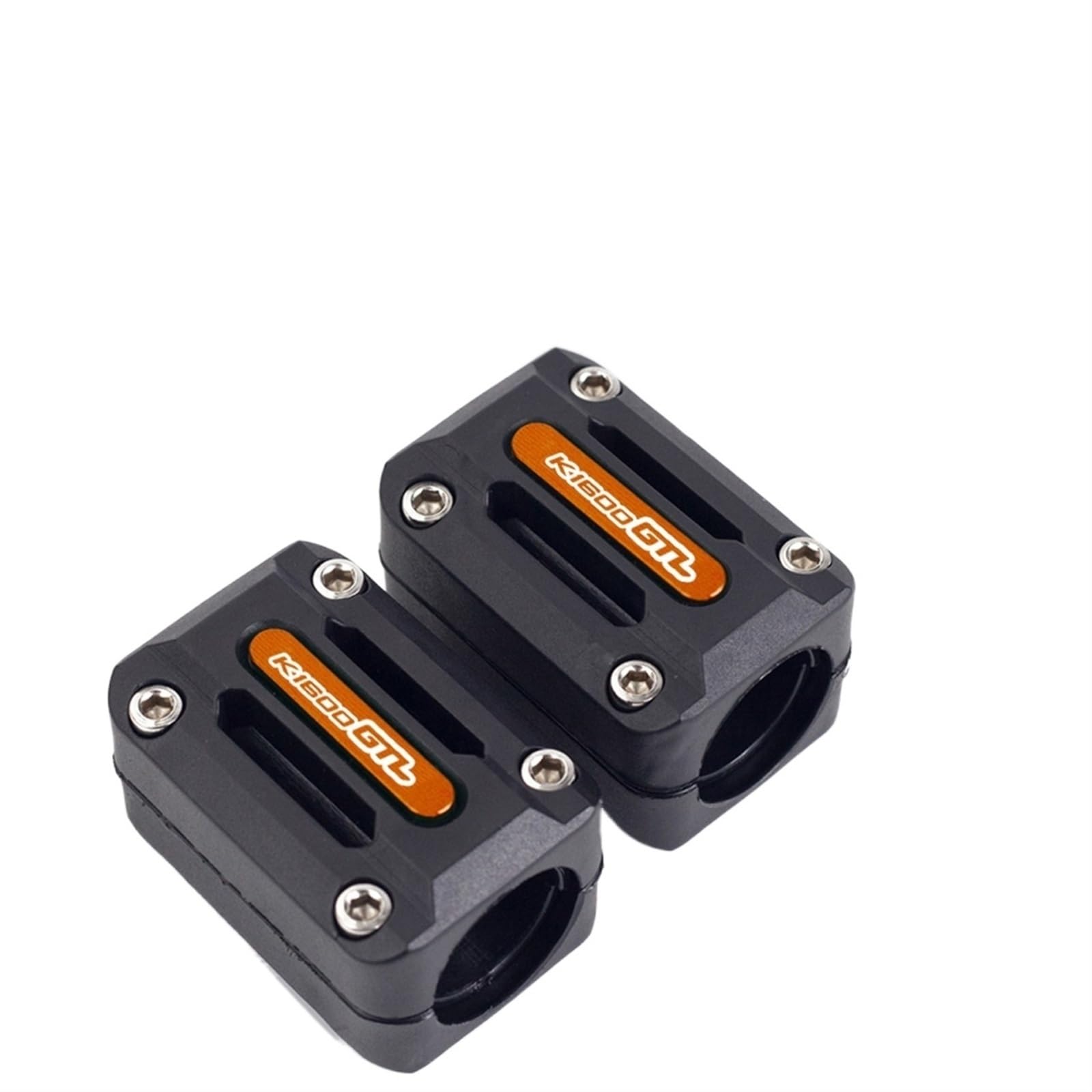 FGOOEBNE Sturzpads Motorrad Für B K1600GTL 2011-2021 22/25/28mm Motorrad Motor Sturzbügel Schutz Stoßstange Dekorativer Schutzblock(ORANGE) von FGOOEBNE