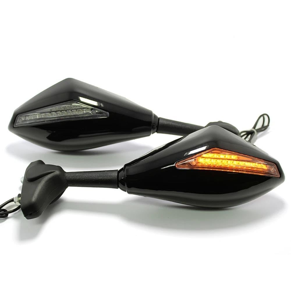 Lenkerspiegel Für CBR1000RR CBR250R CBR300R CBR600RR Motorrad Rückspiegel Integrierte Blinker Seitenspiegel von FGRggds