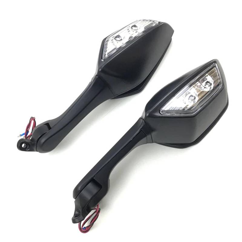 Lenkerspiegel Für Kawasaki ZX10R ZX10 ZX 10 R 2011-2015 Motorrad Weitwinkel-Rückspiegel LED Blinker Licht von FGRggds