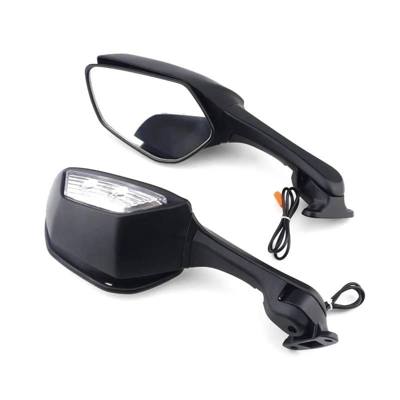 Lenkerspiegel Motorrad-LED-Rückspiegel Mit LED-Blinker, Seitenspiegel Für Ninja ZX 10R ZX-10R 2011–2015 2016–2020 H2 2014–2015 von FGRggds