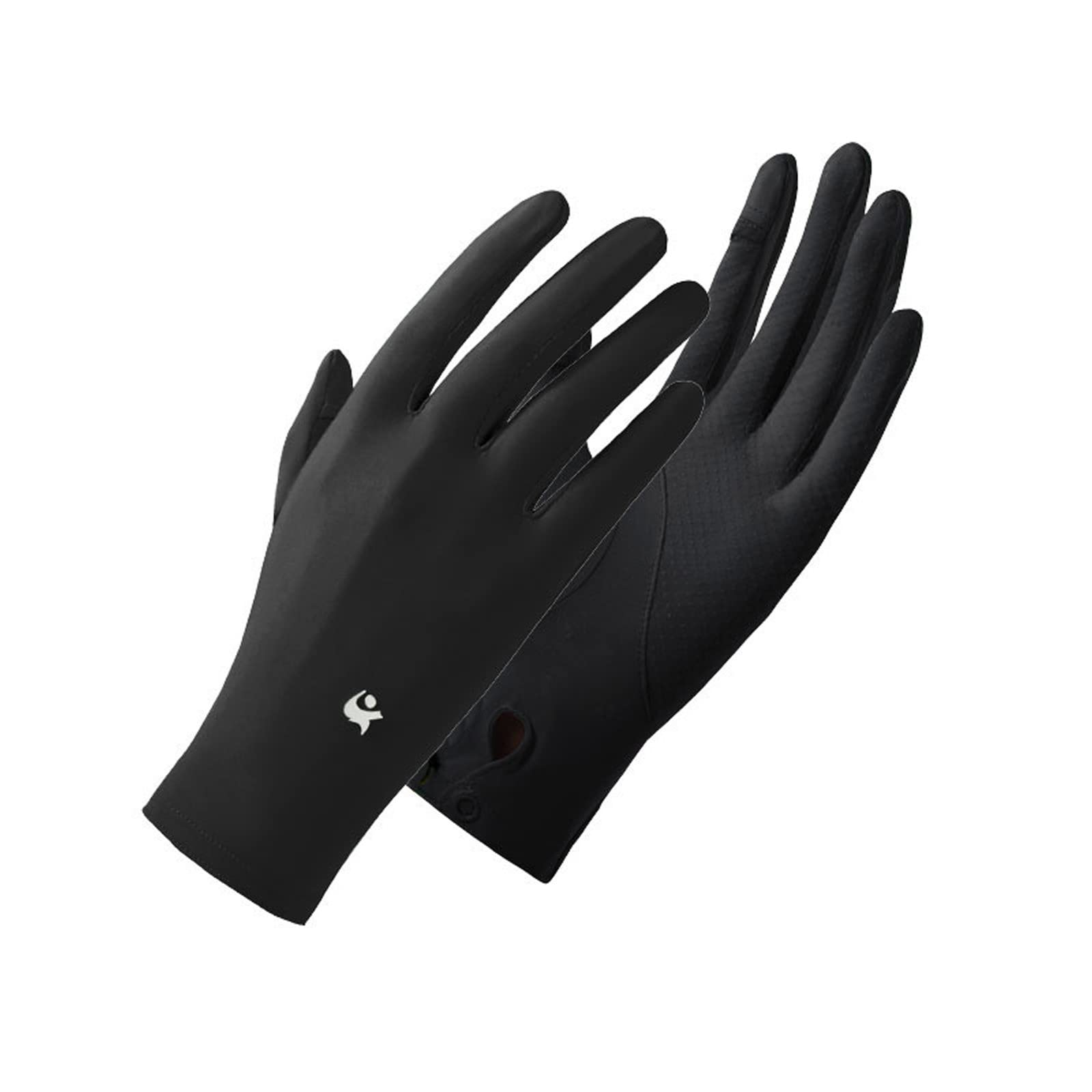 FGUUTYM Damen Handschuhe Handschuhe Non Driving Slip Sonnenschutz Outdoor-Handschuhe Schutzhandschuhe/Fäustlinge Ohrringe Pfau (Black, One Size) von FGUUTYM