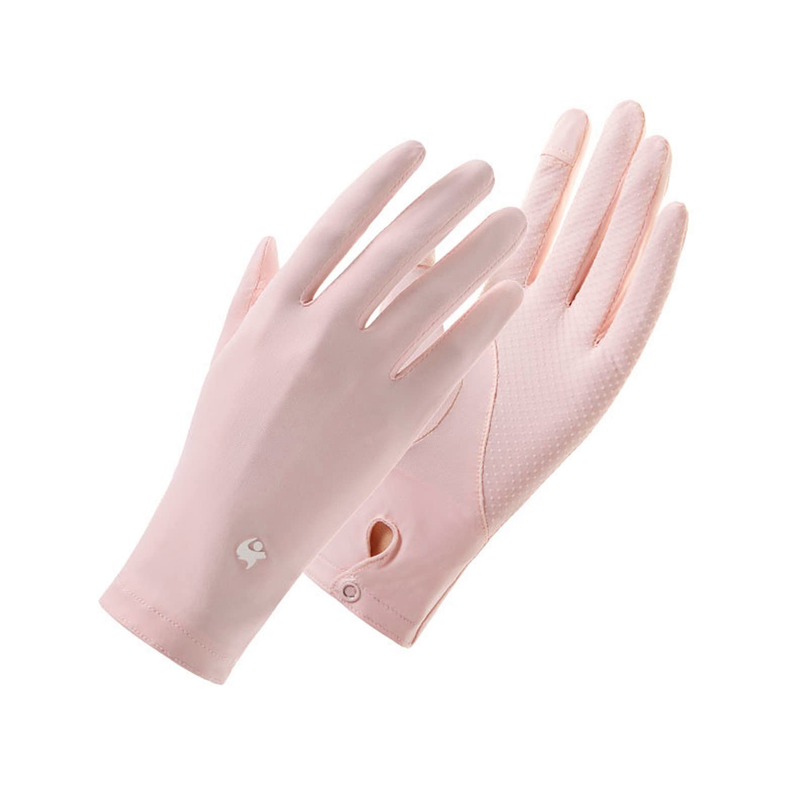 FGUUTYM Damen Handschuhe Handschuhe Non Driving Slip Sonnenschutz Outdoor-Handschuhe Schutzhandschuhe/Fäustlinge Ohrringe Pfau (Pink, One Size) von FGUUTYM