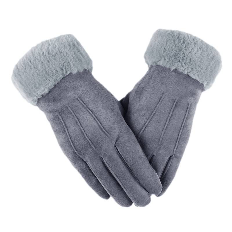 FGUUTYM Driving-Heat-Strickhandschuh Elastizität in Bündchen Winter für kalte Therme Frauen Touch-Bildschirm Textieren von Kabeln Winter Handschuhe Damen (Grey, One Size) von FGUUTYM