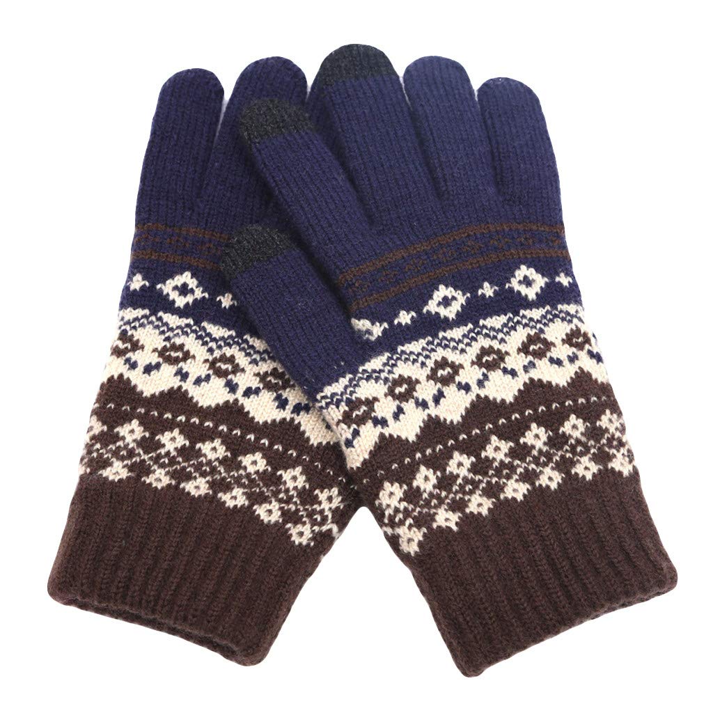 FGUUTYM Frauen Frauen Winter warme Wärmebildhandschuhe verdicken die Siebhandschuhe Fingerlinge (Black, One size) von FGUUTYM