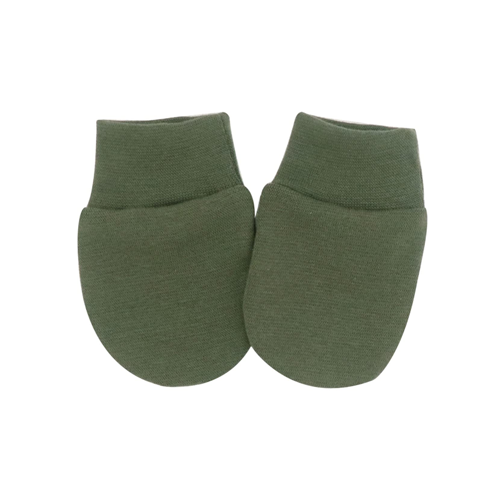 FGUUTYM Für 06 Unisex Baumwolle Scratch No Fäustlinge Fäustlinge Säuglingshandschuhe Handschuhe Kleinkind Monate Baby Baby Handschuhe Kostüm Pfau Accessoires (Army Green, One Size) von FGUUTYM