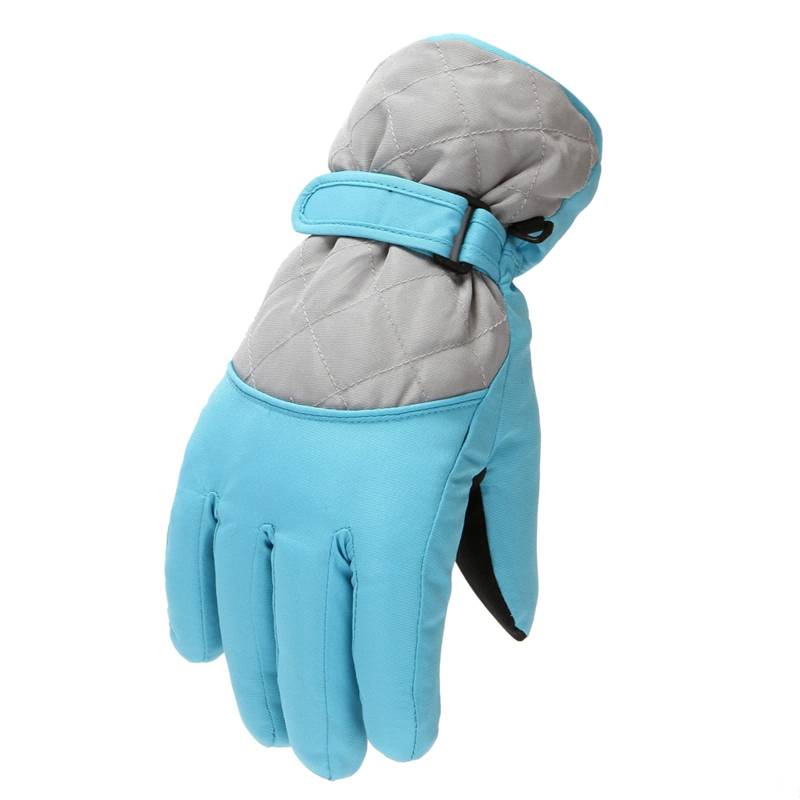 FGUUTYM Größe Kinderhandschuhe Winddicht Schnee Snowboarden M/L Outdoor Ski Warm Skating Winter Kinderhandschuhe & Fäustlinge Kinderhandschuhe Wasserdicht (Light blue, M) von FGUUTYM