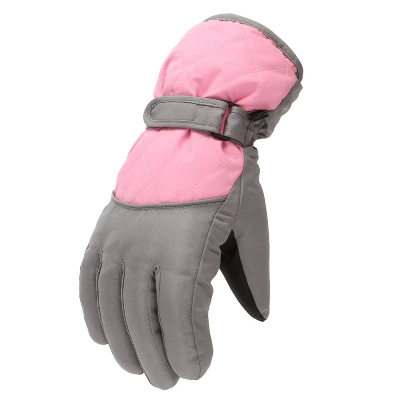 FGUUTYM Größe Kinderhandschuhe Winddicht Schnee Snowboarden M/L Outdoor Ski Warm Skating Winter Kinderhandschuhe & Fäustlinge Kinderhandschuhe Wasserdicht (Pink, M) von FGUUTYM