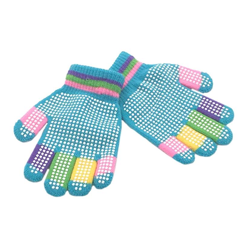 FGUUTYM Kids Gloves Winter Keep Warm Gloves Non Slip Stretchy Kids Gloves For Boys Or Girls Handschuhe Und (BU2, One Size) von FGUUTYM