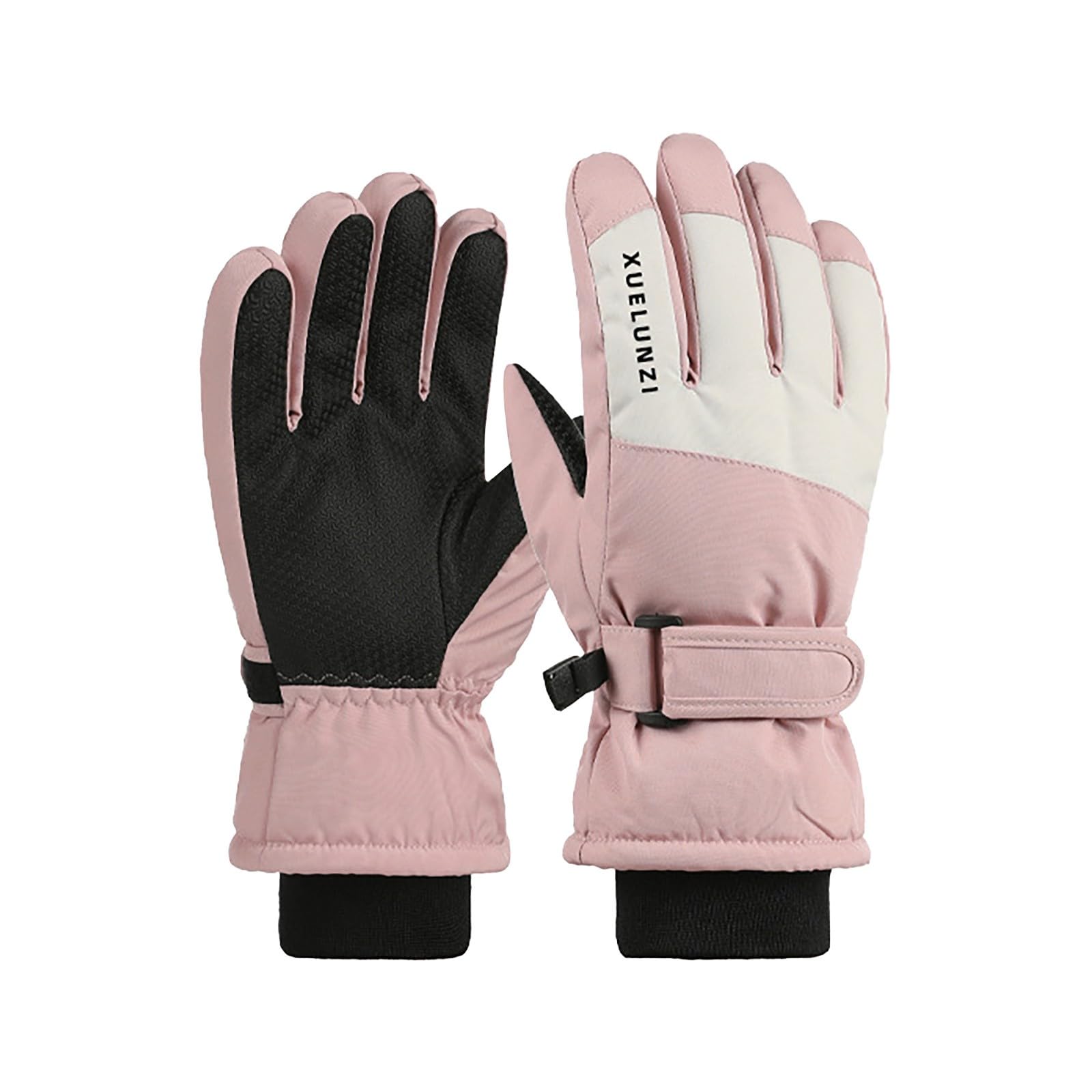 FGUUTYM Kids Winter Gloves Ski Gloves For Cold Weather Outdoor Sports Snowboard For 6 12 Years Old Boys&Girls Handschuhe Junge 1 Jahr (Pink, One Size) von FGUUTYM