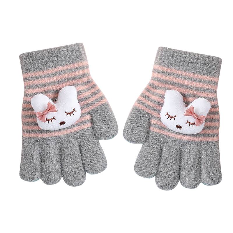 FGUUTYM Kinder Winterhandschuhe Kinder dehnbare warme Handschuhe oder Mädchen Strickhandschuhe Frauen Handschuhe Touchscreen (C, One Size) von FGUUTYM