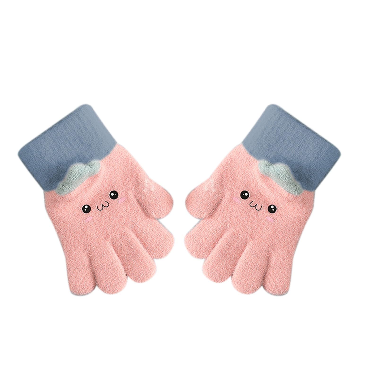 FGUUTYM Kleinkind-Fäustlinge, Winterhandschuhe, Kleinkind-Schnee-Handschuhe für, Baby-Winter-Fäustlinge für Mädchen und Handschuhe Junge 1 Jahr (Sky Blue, One Size) von FGUUTYM