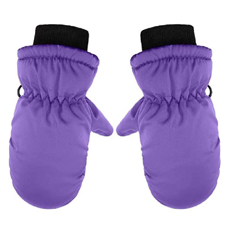 FGUUTYM Kleinkind für Skifahren wasserdichte Baby Fäustlinge Winter Kleinkind Handschuhe Schnee Handschuhe Fäustlinge Kinderhandschuhe & Fäustlinge Handschuhe Kleinkind Finger (Purple, One Size) von FGUUTYM