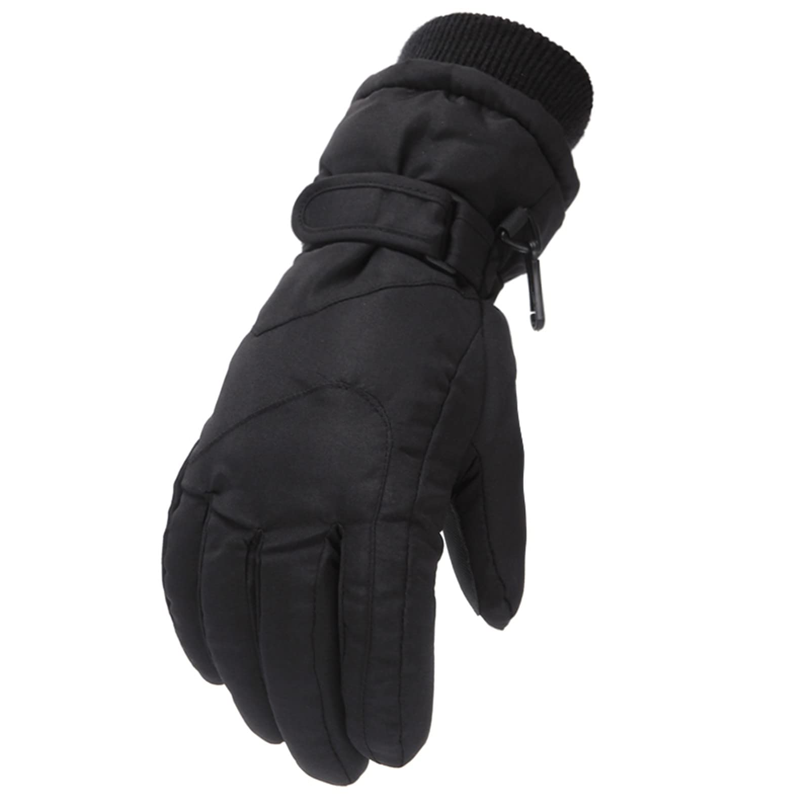 FGUUTYM Outdoor Skating M/L Skigröße Snowboarding Winterhandschuhe Warme Winddichte Kinderhandschuhe & Fäustlinge Schal Mütze Handschuhe Set Kinder (Black, M) von FGUUTYM