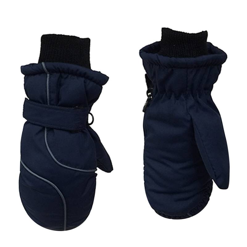 FGUUTYM Skifahren Schnee Fäustlinge Fäustlinge Baby Handschuhe Wasserdichte Winterhandschuhe Kleinkind Für Mädchen Kleinkind Handschuhe & Fäustlinge Fingerspielhandschuh (Navy, One Size) von FGUUTYM