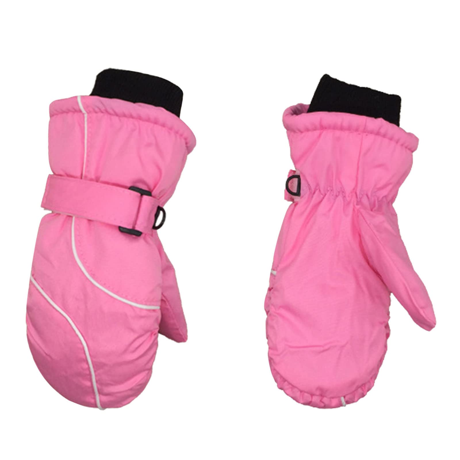 FGUUTYM Skifahren Schnee Fäustlinge Fäustlinge Baby Handschuhe Wasserdichte Winterhandschuhe Kleinkind Für Mädchen Kleinkind Handschuhe & Fäustlinge Fingerspielhandschuh (Pink, One Size) von FGUUTYM