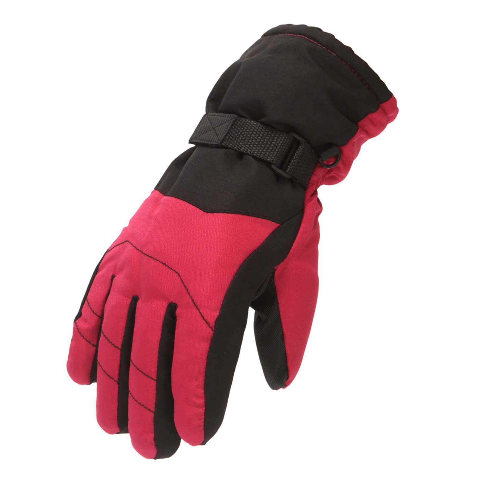 FGUUTYM Winter Schnee Outdoor Ski Größe Snowboarding Warme Handschuhe M/L Winddicht Skating Handschuhe & Fäustlinge Skihandschuh 8 (Hot Pink, L) von FGUUTYM