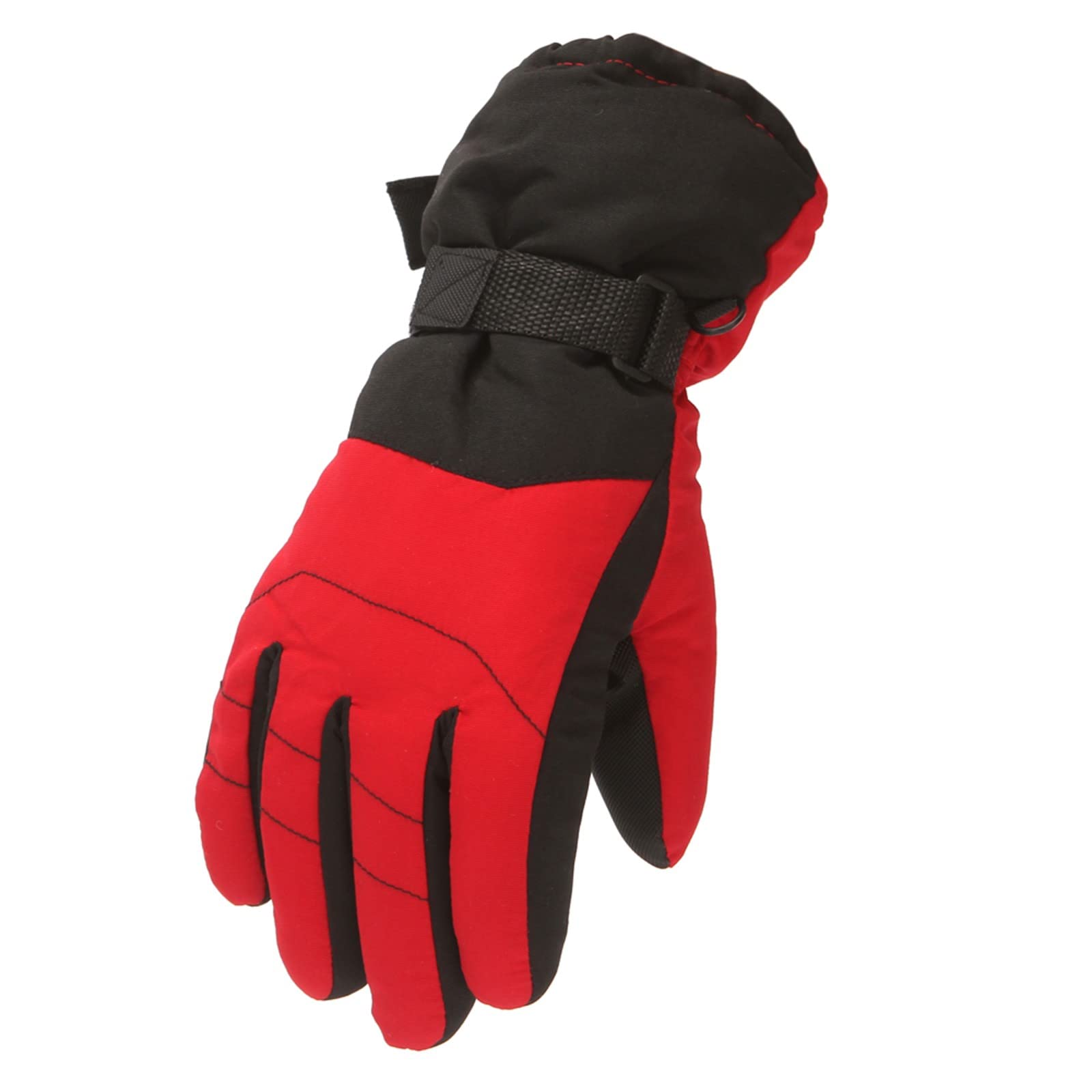 FGUUTYM Winter Schnee Outdoor Ski Größe Snowboarding Warme Handschuhe M/L Winddicht Skating Handschuhe & Fäustlinge Skihandschuh 8 (Red, L) von FGUUTYM