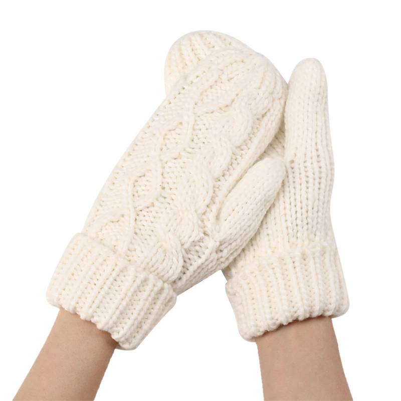 FGUUTYM Winterhandschuhe für Damen, warmer Handschuh, winddicht, elastisch, SMS, schwarze Handschuhe, Damen Sexspielzeug Für Frauen Extrem (White, One Size) von FGUUTYM