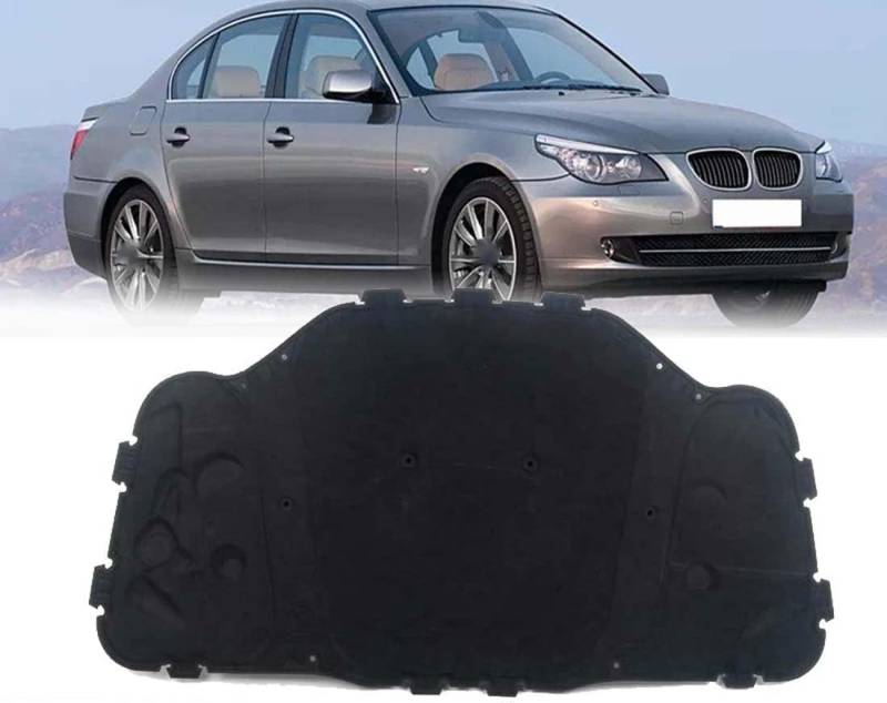 FGXBD Fronthaube Wärme Schalldämmung Baumwolle für BMW E60 E61 525i 528i 530i, Auto Motor Matte Haube Schaum Feuerfest Innen Zubehör von FGXBD