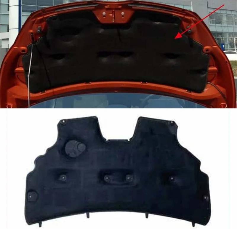 Fronthaube Wärme Schalldämmung Baumwolle für Ford Fiesta MK6 2009-2012, Auto Motor Matte Haube Schaum Feuerfest Innen Zubehör von FGXBD