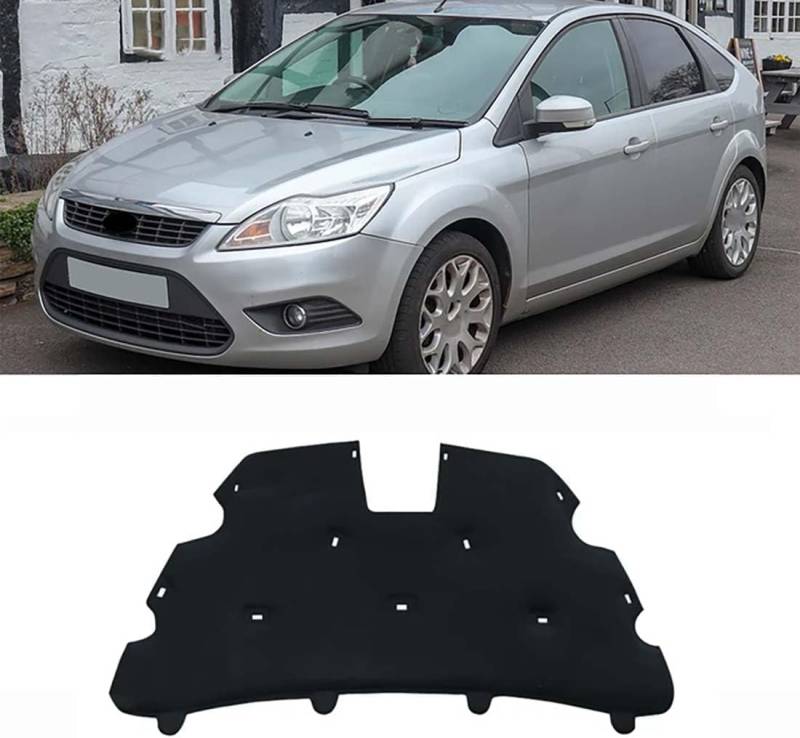 Fronthaube Wärme Schalldämmung Baumwolle für Ford Focus MK2 2008-2010, Auto Motor Matte Haube Schaum Feuerfest Innen Zubehör von FGXBD