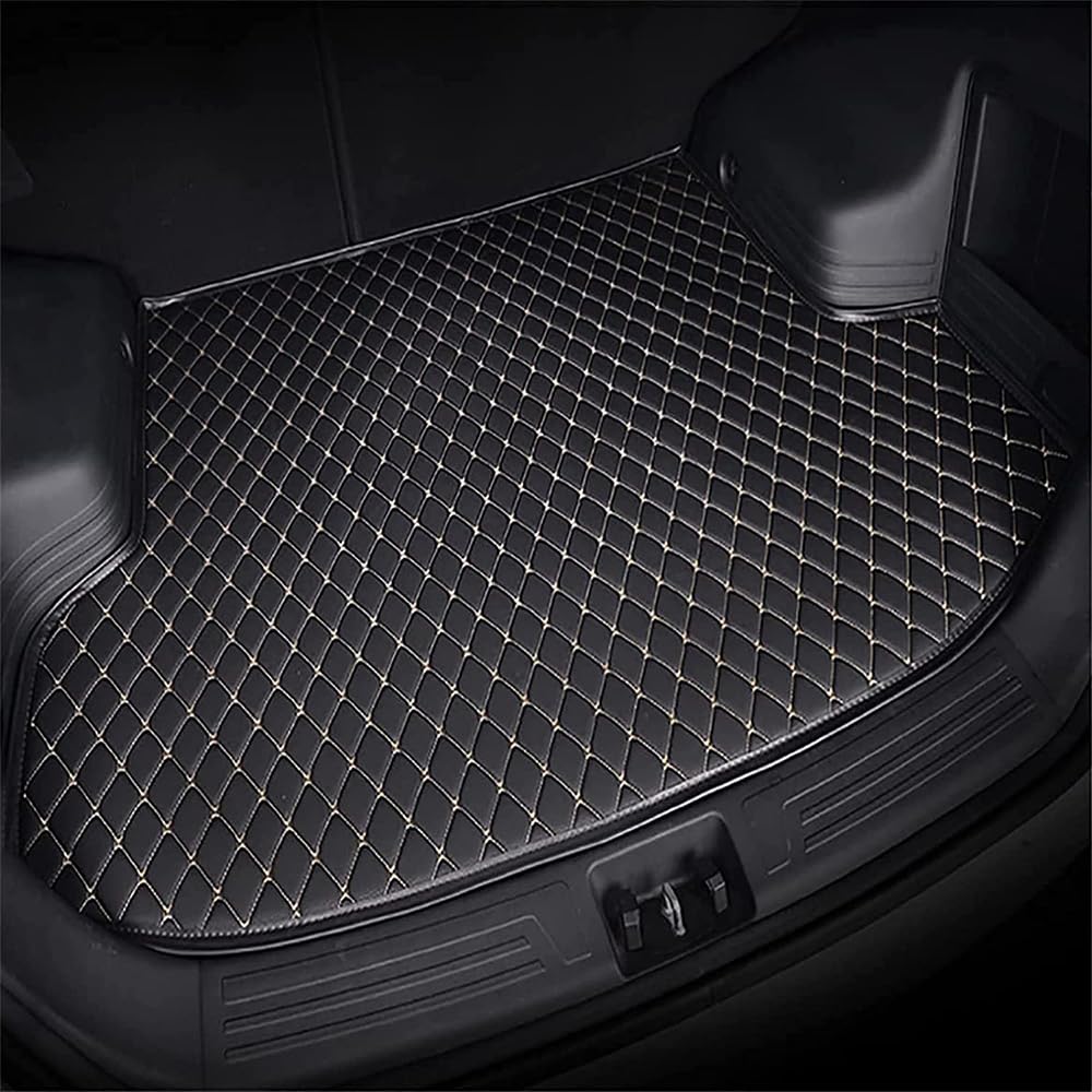 Auto Leder Kofferraumwanne Schutzmatte für Mazda CX-5 2013 2014 2015 2016,rutschfest Kratzfestem Kofferraummatte Schutzmatte Kofferraum Matten Innenmatte Styling,B Black von FGYLS