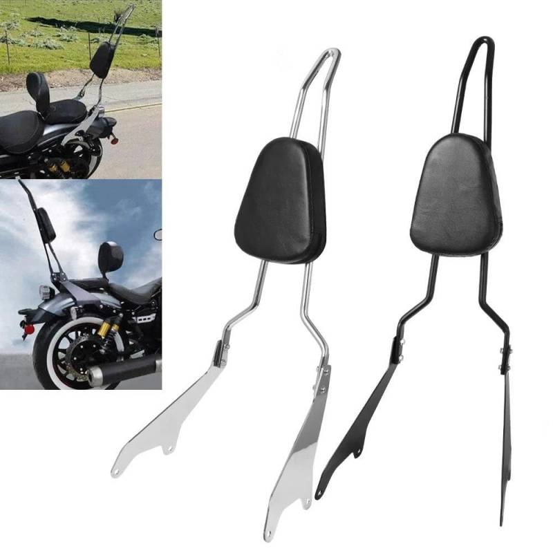 Hinterradgepäckträger 1 Satz Für Y&amaha Für Star Für Bolt XV950 Für Bolt XVS950 2014-2019, Abnehmbare Sissybar Für Die Hintere Beifahrer-Rückenlehne Gepäckträger Hinten(Schwarz) von FHCBUTAE