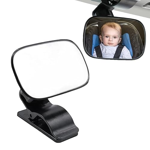 1 Stück Rückspiegel, Auto-Rückspiegel, 360° Verstellbarer Rückspiegel, Spiegel Auto Baby, Baby-Autositzspiegel, Klare Rückansicht des Babys, für Auto, Baby-Reisezubehör von FIBOUND