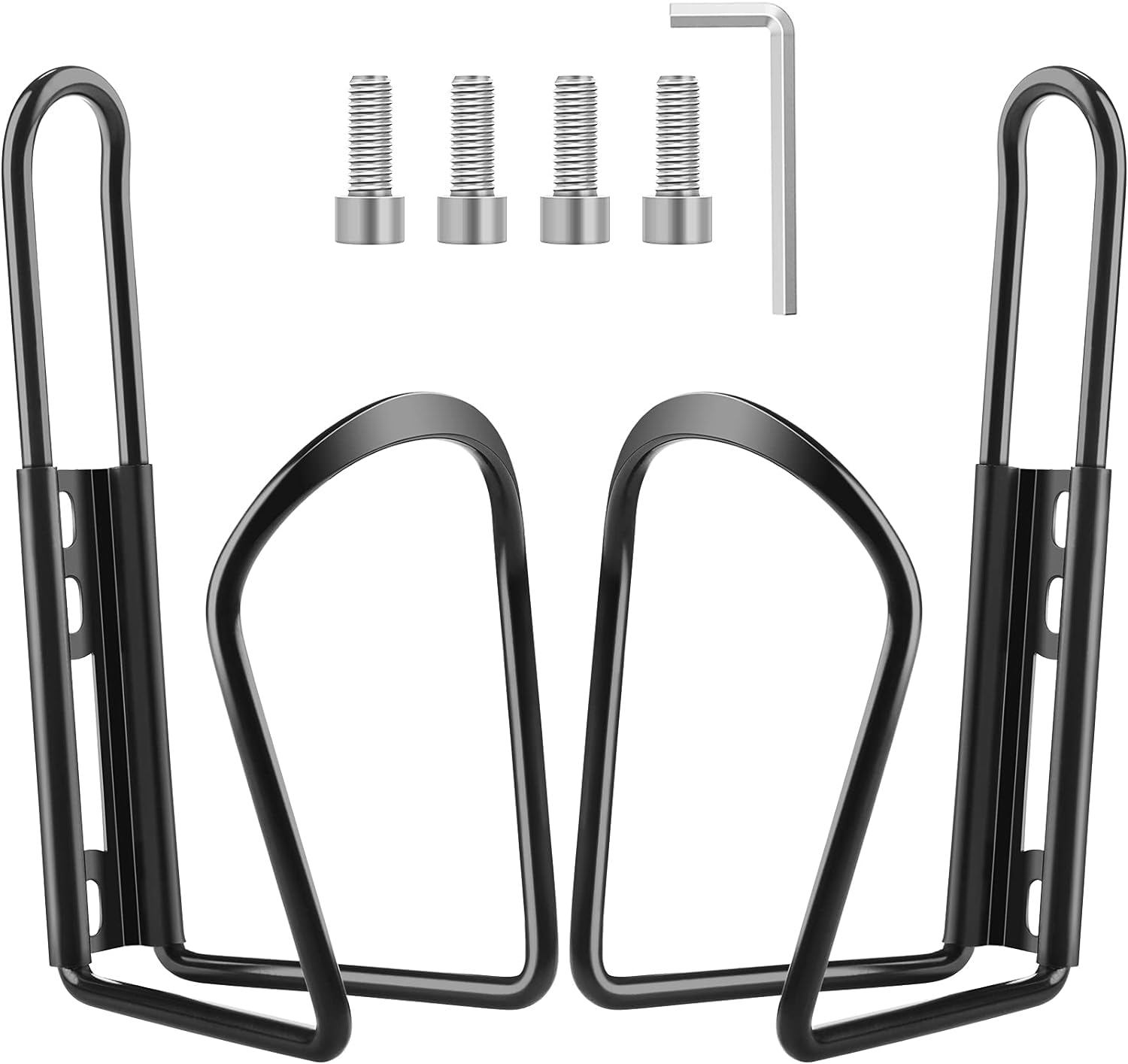 2 Stück Leichte Fahrradflaschenhalterung mit Schrauben und Schraubenschlüssel, Fahrradflaschenhalter aus Aluminiumlegierung, Fahrradbecherhalter, Fahrradflaschenhalter von FIBOUND