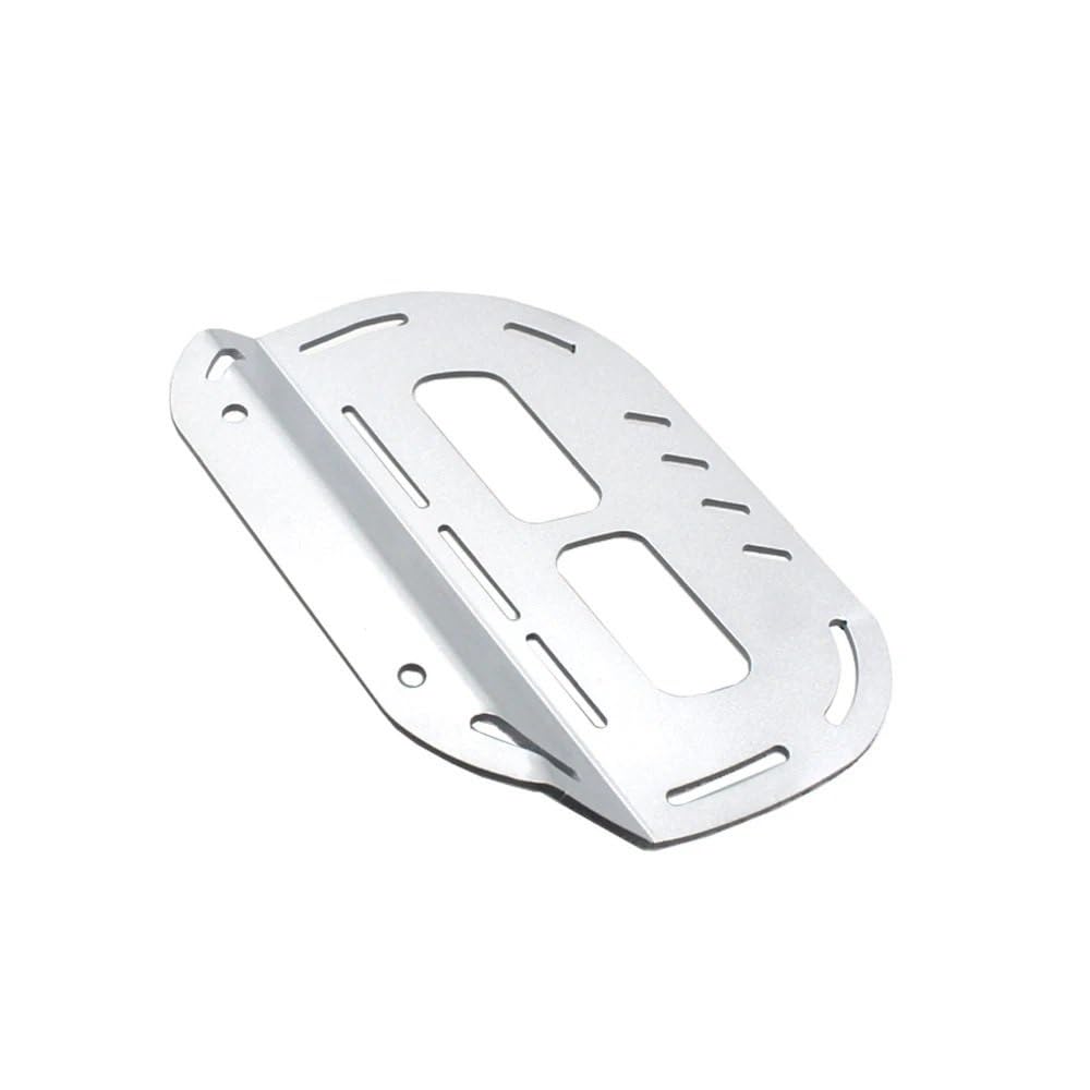 FICNNVJH Motorrad-Beifahrerarmlehne Motorrad Passagier Rear Seat Haltegriff Griffe Armlehne Gepäck Rack Für H&ONDA CL300 CL500 2022 2023 2024(Sideplates Silver) von FICNNVJH