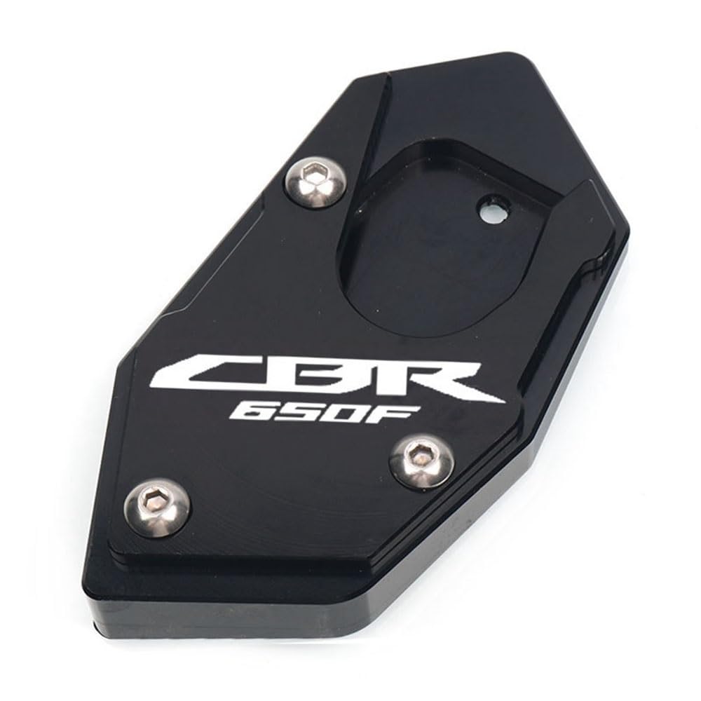 FICNNVJH Motorrad-Seitenständerpolster Motorrad CNC Ständer Fuß Seite Stehen Verlängerung Pad Unterstützung Platte Vergrößern Für H&ONDA CB650F CBR650F CB CBR 650F 2014-2018(CBR650F-7) von FICNNVJH