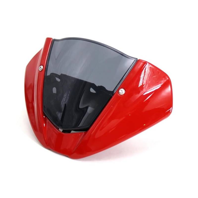 FICNNVJH Motorrad Windabweiser 2021 2022 Windschutzscheibe Windabweiser Schild Schirm Visier Glas Mit Halterung Für D&UCATI 950 937(Red Gray) von FICNNVJH