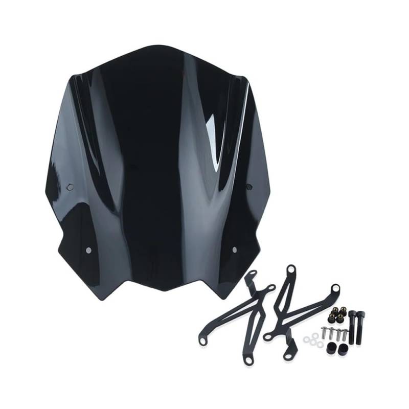 FICNNVJH Motorrad Windabweiser Für G310R Windschutz Windschutz Für B&MW Für G 310R 310 R 2017-2024 Motorrad Sport Racing Touring Verkleidung Windabweiser Bildschirm Schild(Black) von FICNNVJH