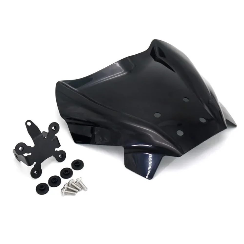 FICNNVJH Motorrad Windabweiser Für H&ONDA CB1000R 2018 2019 2020 CB650R 2019 2020 Motorrad Zubehör Geändert Vorne Windschutzscheibe Wind Schild(Black) von FICNNVJH