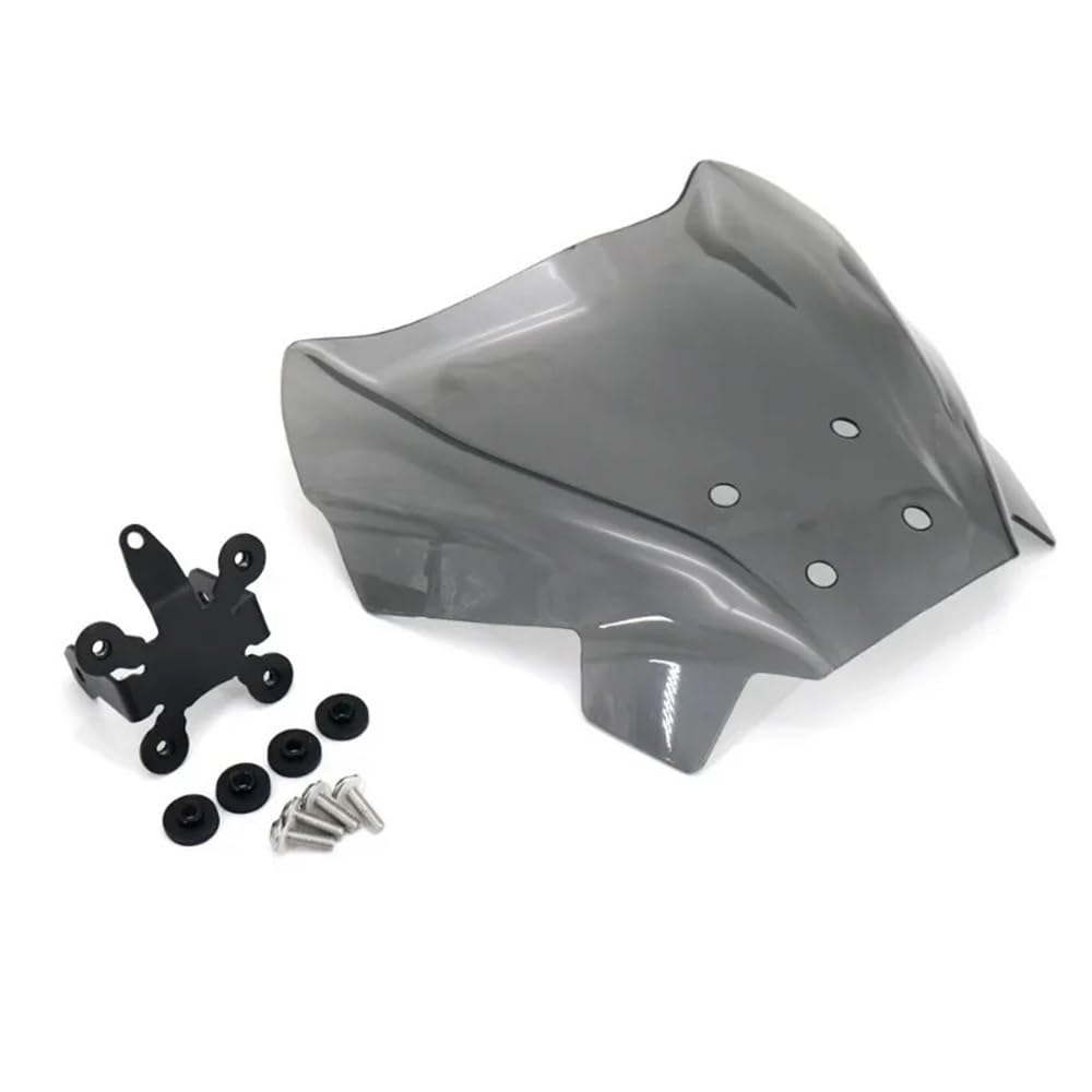 FICNNVJH Motorrad Windabweiser Für H&ONDA CB1000R 2018 2019 2020 CB650R 2019 2020 Motorrad Zubehör Geändert Vorne Windschutzscheibe Wind Schild(Gray) von FICNNVJH