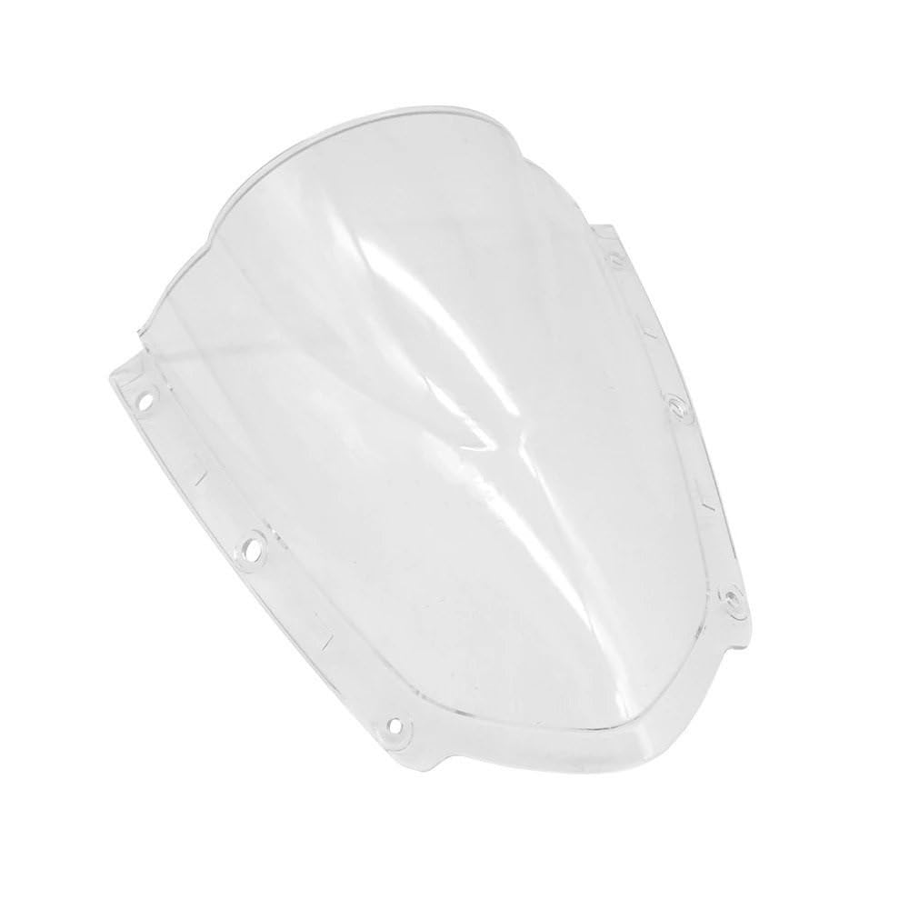 FICNNVJH Motorrad Windabweiser Für KA&WA&SAKI Ninja ZX10R ZX-10R 2021 2022 2023 Motorrad Windschutzscheibe Wind Bildschirm Double Bubble Verkleidung Windschutzscheibe Zubehör(Clear) von FICNNVJH