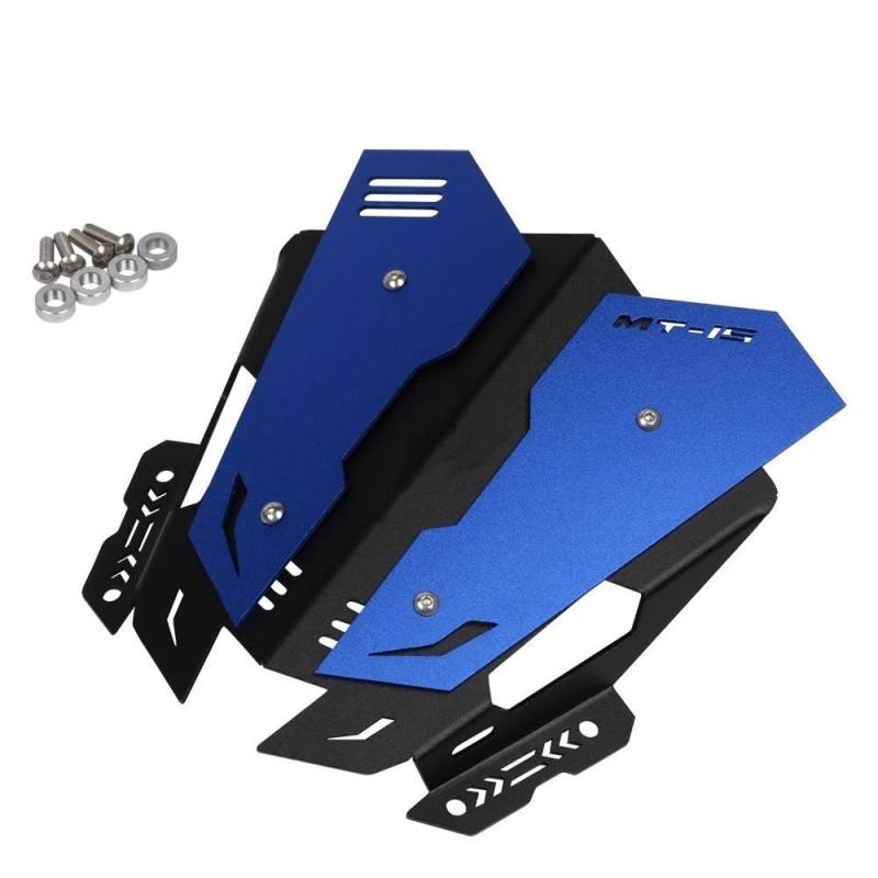 FICNNVJH Motorrad Windabweiser Für Y&AMAHA MT15 MT-15 MT125 MT-125 MT 15 125 Motorrad Zubehör Windabweiser Schutz Windschutzscheibe Winddichte Kapuze(Blue) von FICNNVJH